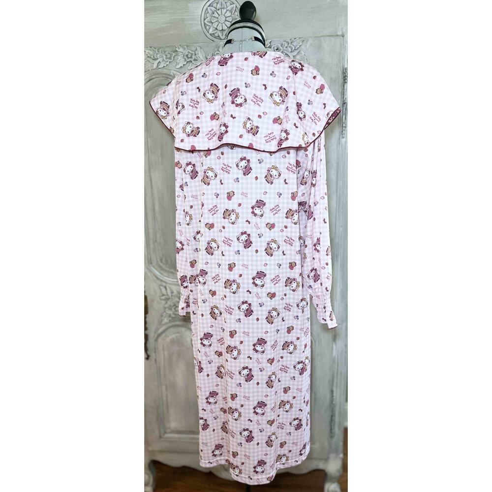 Sanrio Hello Kitty Dolly Mix Roomwear Nightgown Pajamas Lolita Bonnet Headdress - Picture 5 of 16